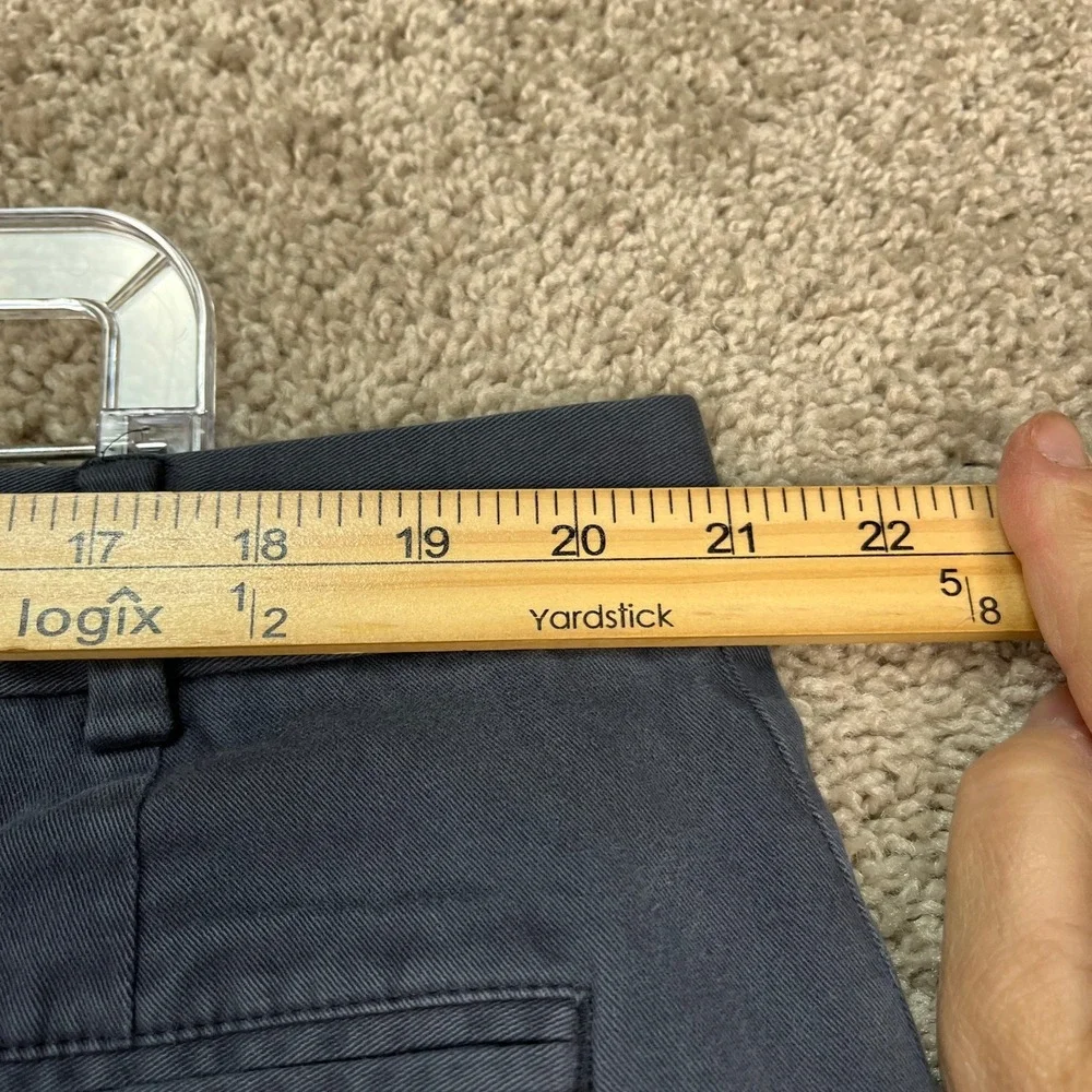 1946 Ballin Stretch Non-Iron Pants Mens 44x32 Navy Blue Chino Flat Front EUC - Picture 12 of 15